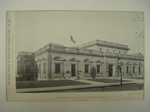 Office Building of Hiram Walker & Sons, Walkerville, Ontario, CAN, 1897, Mason & Rich