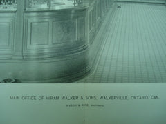 Main Office of Hiram Walker & Sons, Walkerville, Ontario, CAN, 1897, Mason & Rich