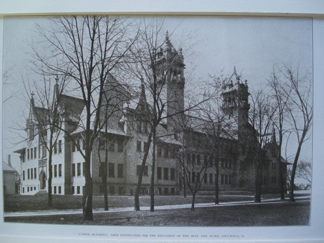 School Building: Ohio Institution for the Education of the Deaf and Dumb , Columbus, OH, 1907, Richards, McCarty & Bulford