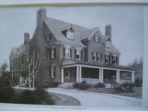 House of George E. M'Cague , Sewickley, PA, 1907, Alden & Harlow