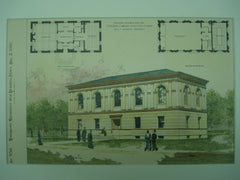 Proposed Building for the Lithgow Library , Augusta, ME, 1893, Will S. Aldrich