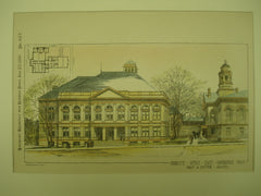 Probate Office , East Cambridge, MA, 1889, Wait & Cutter
