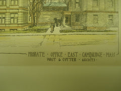 Probate Office , East Cambridge, MA, 1889, Wait & Cutter