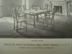 House of Pitts Duffield, Esq., Stony Brook, Long Island, NY, 1915, Messrs. Mann & Macneille
