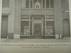 Alterations and Additions to Store, 1823 Market Street , Philadelphia, PA, 1915, Messrs. Heacock & Hokanson