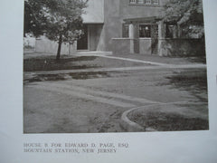 Edward D. Page House , Mountain Station, NJ, 1909, Squires and Wynkoop