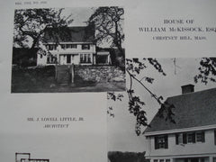 William McKissock House , Chestnut Hill, MA, 1913, Mr. J. Lovell Little, Jr.