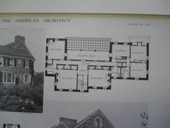 House of W. T. Harris, Esq., Villa Nova, PA, 1915, Messrs. Duhring, Okie, & Ziegler