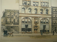Design for the Store and Apartment Building for the Bennet and Peck Heating Company, Cincinnati, OH, 1893, W. Martin Aiken