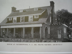 House in Netherwood, Netherwood, NJ, 1913, Mr. Frank Squires