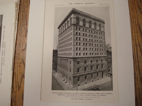 Headquarters Building of the Young Women's Christian Associations of the United States of America , New York, NY, 1913, Mr. Donn Barber