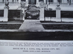 House of R.A. Long, Esq., Kansas City, MO, 1912, Messrs. Howe & Hoit