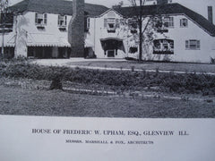 House of Frederic W. Upham, Esq., Glenview, IL, 1912, Messrs. Marshall & Fox