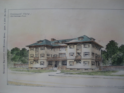 Orphans' Home , New Bedford, MA, 1897, George H. Ingraham