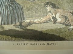 Depiction of a Ladies' Baseball Match, 1890, n/a