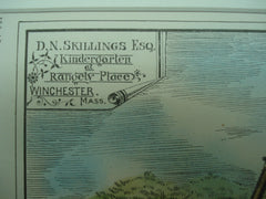Kindergarten for D. N. Skillings, Esq. at Rangely Place, Winchester, MA, 1878, J. F. Ober & G. D. Rand