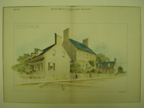 Jennings House , Annapolis, MD, 1892, Unknown