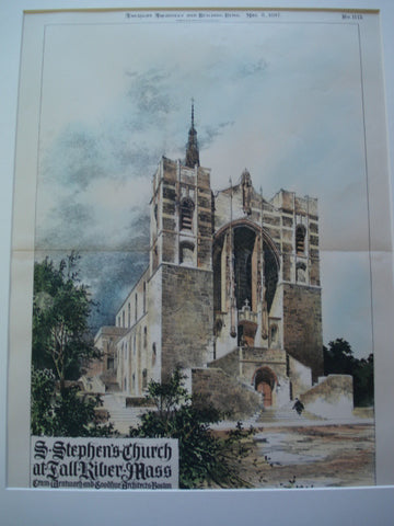 St. Stephen's Church , Fall River, MA, 1897, Cram, Wentworth and Goodhue