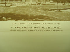 Chicago Lying-In Hospital , Chicago, IL, 1915, Messrs. Richard E. Schmidt, Garden & Martin