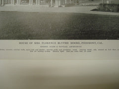 House of Mrs. Florence Blythe Moore , Piedmont, CA, 1915, Messrs. Bliss and Faville