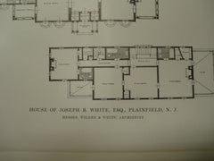 House of Joseph B. White, Plainfield, NJ, 1915, Wilder and White