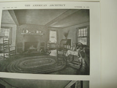 Interior of the Washington Rock Lodge, North Plainfield, NJ, 1915, Wilder and White