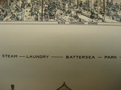 Steam Laundry in Battersea Park, London, England, UK, 1881, Ernest Turner