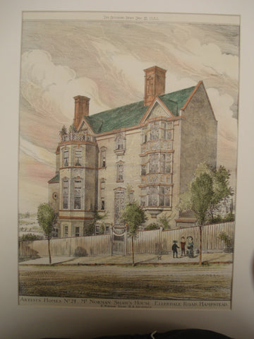 Mr. Norman Shaw's House, London, England, UK, 1883, R. Norman Shaw