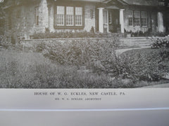 House of W. G. Eckles, New Castle, PA, 1915, W. G. Eckles