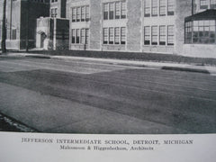 Jefferson Intermediate School , Detroit, MI, 1924, Malcomson & Higgenbotham