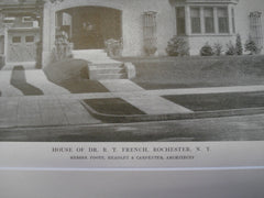 House of Dr. R. T. French, Rochester, NY, 1915, Foote, Headley and Carpenter