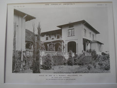 House of Mrs. M. C. Russell, Hollywood, CA, 1915, Elmer Grey