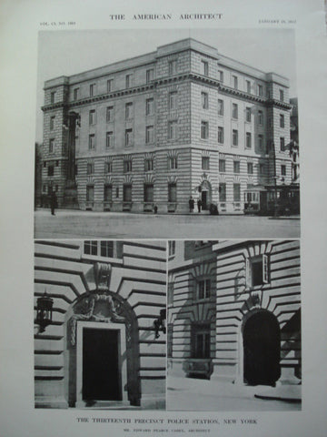 Thirteenth Precinct Police Station , New York, NY, 1912, Mr. Edward Pearce Casey