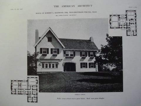 House of Robert L. Raymond, Esq., Manchester-by-the-Sea, MA, 1912, Mr. James Purdon