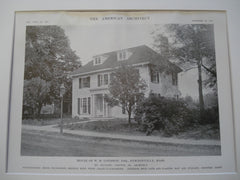 House of W. H. Lothrup, Newtonville, MA, 1915, Benjamin Proctor
