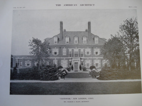 Eastover, New London, CT, 1912, Mr. Charles A. Platt