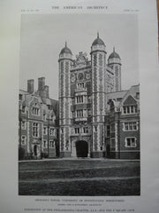 Provost's Tower, University of Pennsylvania Dormitories, Philadelphia, PA, 1912, Messrs. Cope & Stewardson