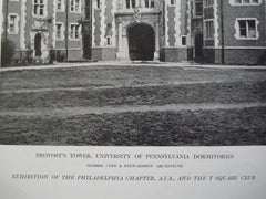 Provost's Tower, University of Pennsylvania Dormitories, Philadelphia, PA, 1912, Messrs. Cope & Stewardson