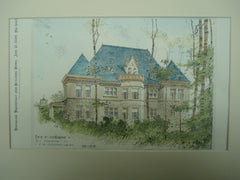 Residence of Mr. E. E. Osborne, Evanston, IL, 1896, J. T. W. Jennings