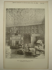 Library at the Eagle House , Wimbledon, London, England, UK, 1891, T. G. Jackson