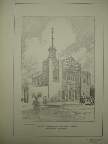 St. Gile's Mission Church on Great Wild St., London, England, UK, 1904, Ernest Runt and Ford