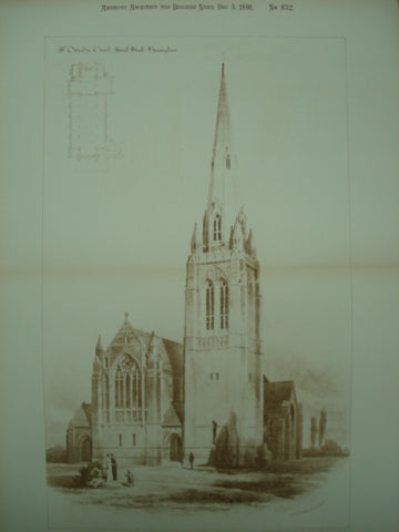 St. Oswald's Church , Small Heath, Birmingham, England, UK, 1891, W. H. Bidlake