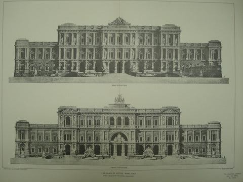 Palace of Justice , Rome, Italy, EUR, 1901, Prof. Guglielmo Calderini