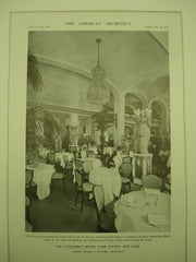 Dining Room at the Vanderbilt Hotel on Park Avenue , New York, NY, 1912, Messrs. Warren & Wetmore