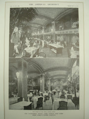 Two Views of the Della Robbia Room at the Vanderbilt Hotel on Park Avenue , New York, NY, 1912, Messrs. Warren & Wetmore