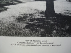 View of the Academic Court at Concordia Seminary , St. Louis, MO, 1928, Day & Klauder