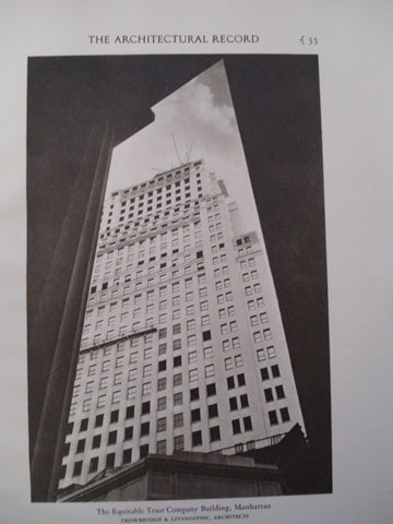 Equitable Trust Company Building , Manhattan, NY, 1928, Trowbridge & Livingston