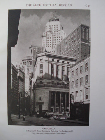 Equitable Trust Company , Manhattan, NY, 1928, Trowbridge & Livingston