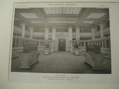 Banking Room, Boatman's Bank Building, St. Louis, MO, 1915, Eames and Young