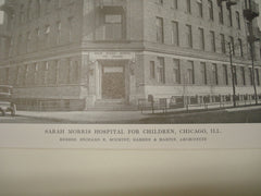 Sarah Morris Hospital for Children, Chicago, IL, 1915, Schmidt, Garden and Martin